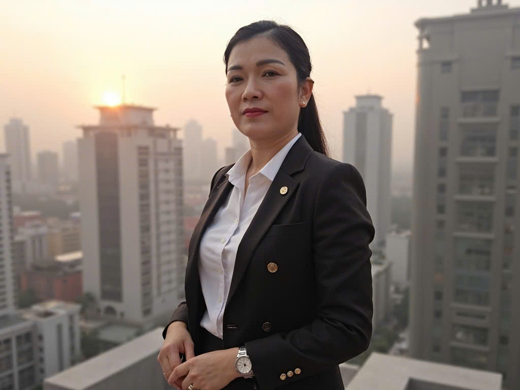 Davina Phan in professional business attire